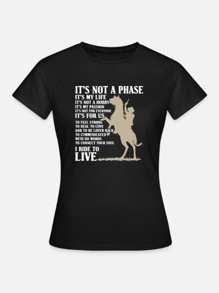 Horse Cowboy - Frauen T-Shirt - Schwarz