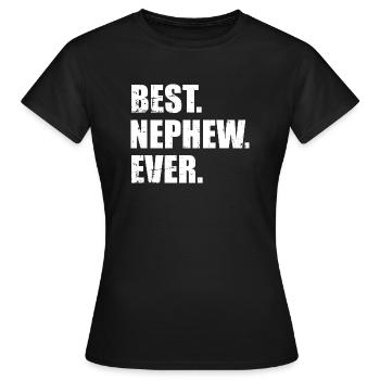 Neffe - Frauen T-Shirt - Schwarz - Vorne - AI Model Female 172 dark (172cm)