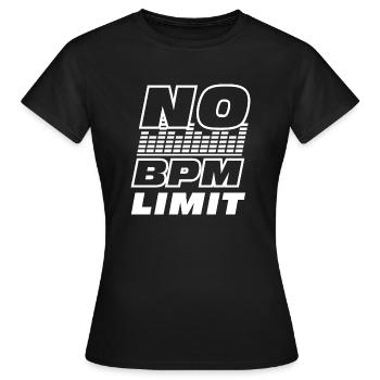 Techno Bass BPM Trance Minimal Gift - Women's T-Shirt - black - Front - AI Model Female 172 dark (172cm)