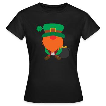 Gnom lutin - T-shirt Femme - noir - Devant - AI Model Female 172 dark (172cm)