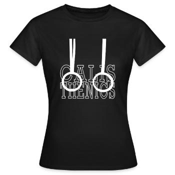 Calisthenics Weiß - Frauen T-Shirt - Schwarz - Vorne - AI Model Female 172 dark (172cm)