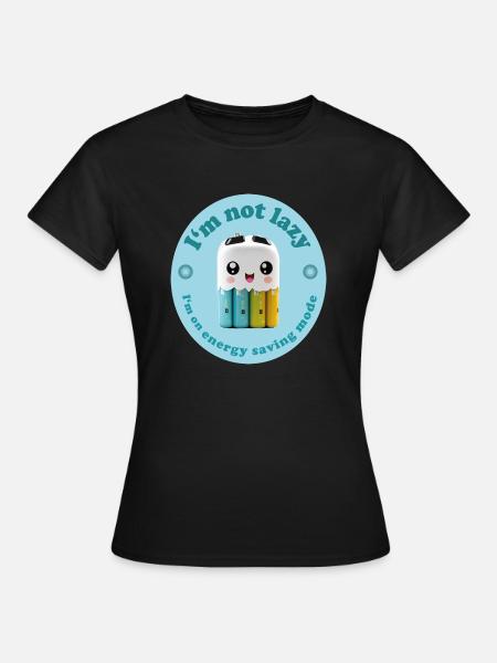 Cute Battery - Frauen T-Shirt - Schwarz