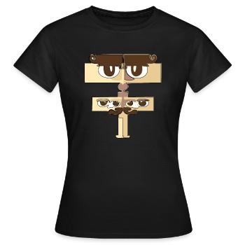 Unreal character - Women's T-Shirt - black - Front - AI Model Female 172 dark (172cm)