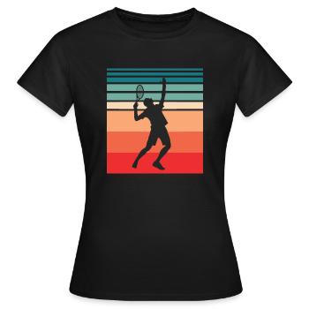 Tennis Sport Tennis Match Dicton - T-shirt Femme - noir - Devant - AI Model Female 172 dark (172cm)