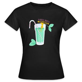 Diabolo Nantes - T-shirt Femme - noir - Devant - AI Model Female 172 dark (172cm)