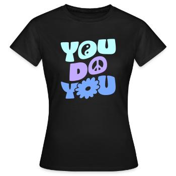VOUS FAITES CE QUE VOUS - T-shirt Femme - noir - Devant - AI Model Female 172 dark (172cm)
