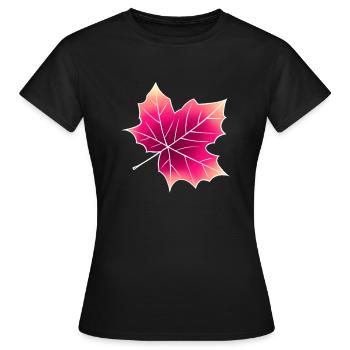 Feuille - T-shirt Femme - noir - Devant - AI Model Female 172 dark (172cm)