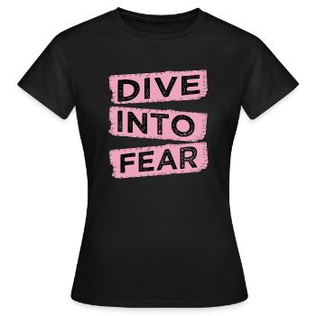 quote resilient courage extreme sports - Frauen T-Shirt - Schwarz - Vorne - AI Model Female 172 dark (172cm)
