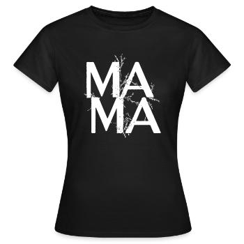 Mama Mother's Day Birthday Gift Idea - Women's T-Shirt - black - Front - AI Model Female 172 dark (172cm)