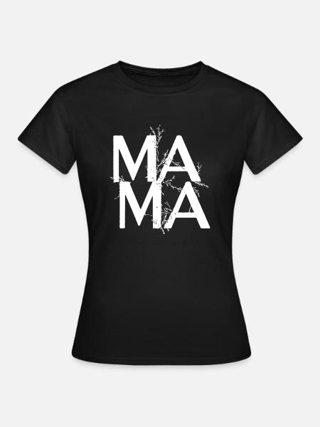 idee cadeau mama fete des meres anniversaire - T-shirt Femme - noir