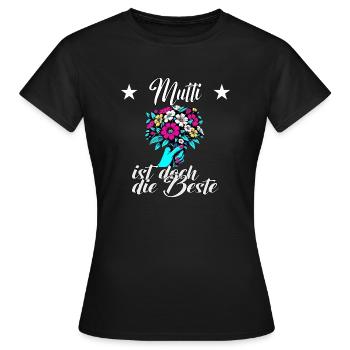 Mutti ist doch die beste - Frauen T-Shirt - Schwarz - Vorne - AI Model Female 172 dark (172cm)