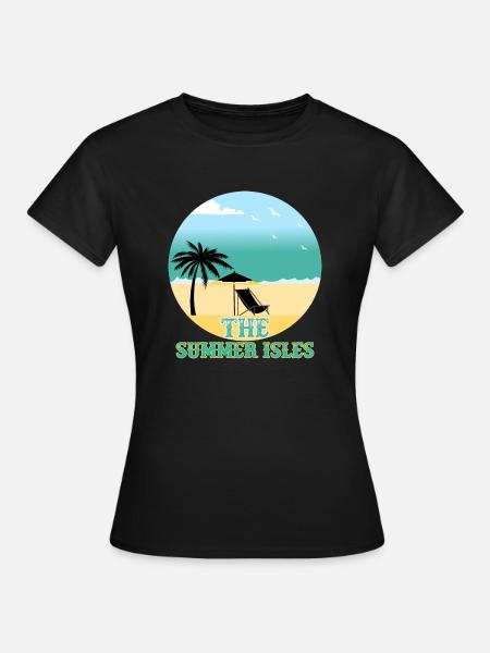 Die Inseln, Sommer - Frauen T-Shirt - Schwarz