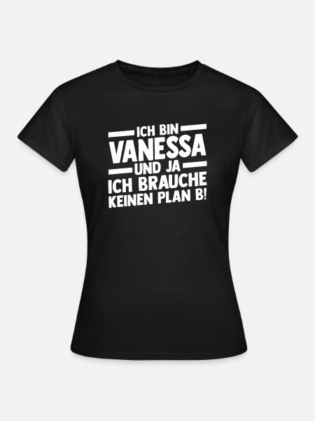 Vorname Vanessa - Frauen T-Shirt - Schwarz