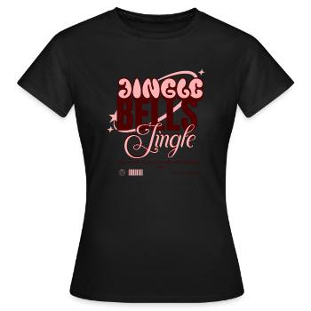 Jingle Bells - Frauen T-Shirt - Schwarz - Vorne - AI Model Female 172 dark (172cm)