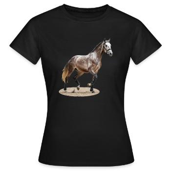 Selle Français 2 - Women's T-Shirt - black - Front - AI Model Female 172 dark (172cm)