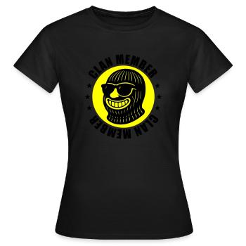 Clan Mitglied Gangster - Frauen T-Shirt - Schwarz - Vorne - AI Model Female 172 dark (172cm)
