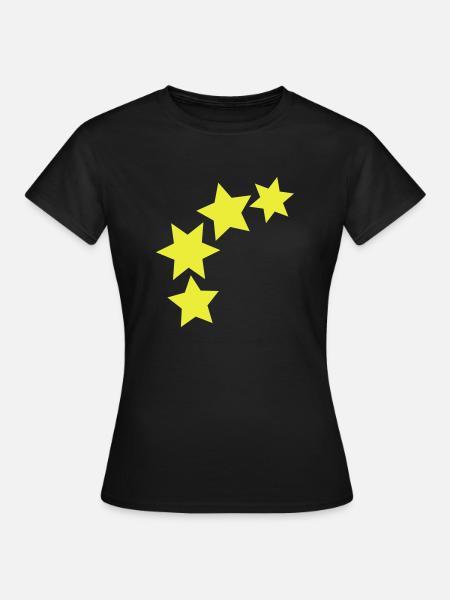 stars - Frauen T-Shirt - Schwarz