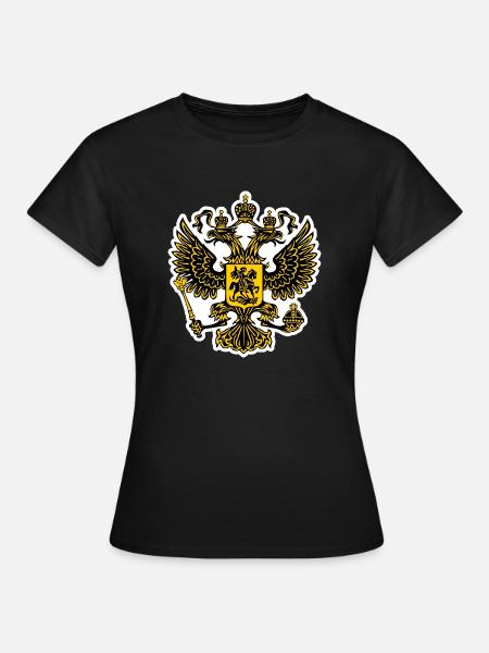 wappen-von-russland - Frauen T-Shirt - Schwarz