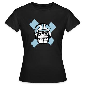 Junior - Frauen T-Shirt - Schwarz - Vorne - AI Model Female 172 dark (172cm)
