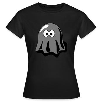 Fantôme fantôme - T-shirt Femme - noir - Devant - AI Model Female 172 dark (172cm)