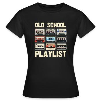 90er Jahre Neunziger Mottoparty Retro - Frauen T-Shirt - Schwarz - Vorne - AI Model Female 172 dark (172cm)