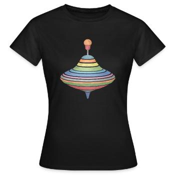 Top - Women's T-Shirt - black - Front - AI Model Female 172 dark (172cm)