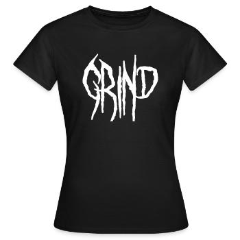 Grind - Frauen T-Shirt - Schwarz - Vorne - AI Model Female 172 dark (172cm)