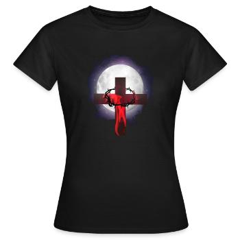 Échange - T-shirt Femme - noir - Devant - AI Model Female 172 dark (172cm)