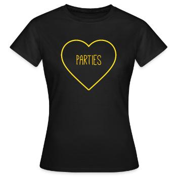 Fêtard aime fêtard - T-shirt Femme - noir - Devant - AI Model Female 172 dark (172cm)