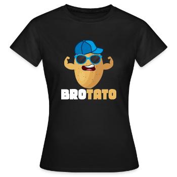Brotato Vegetable Potato - Frauen T-Shirt - Schwarz - Vorne - AI Model Female 172 dark (172cm)