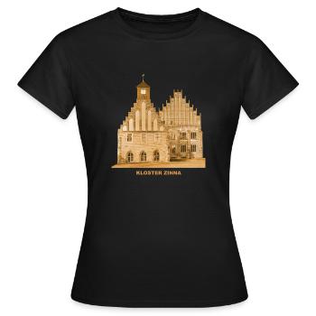 Zinna Kloster Jüterbog Teltow Brandenburg - Frauen T-Shirt - Schwarz - Vorne - AI Model Female 172 dark (172cm)