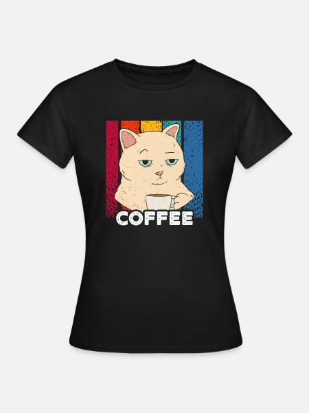 Morgenmuffel - Coffee - Frauen T-Shirt - Schwarz