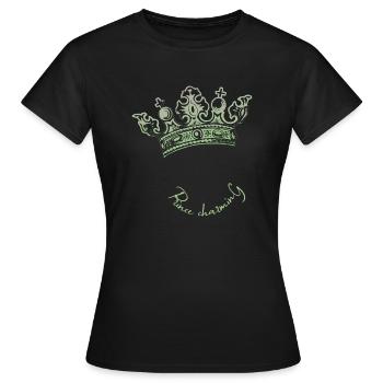 Prince charmant - T-shirt Femme - noir - Devant - AI Model Female 172 dark (172cm)
