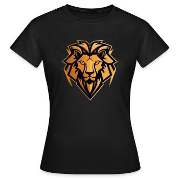 Löwe - Frauen T-Shirt - Schwarz - Vorne - AI Model Female 172 dark (172cm)