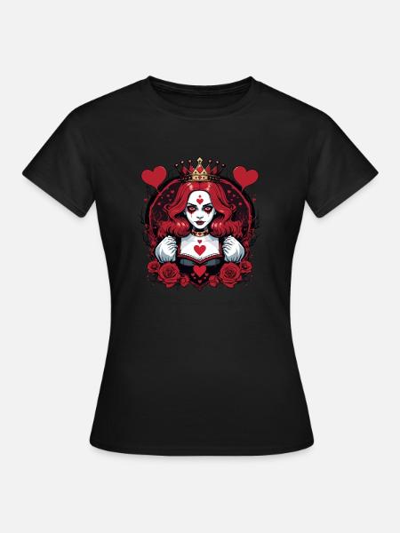 Reine de cœur - T-shirt Femme - noir