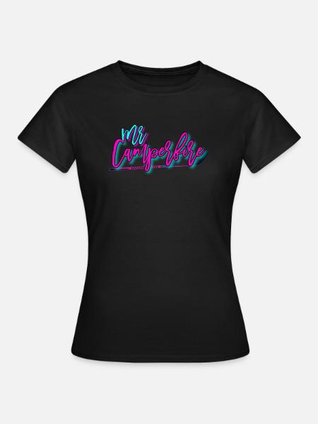 MrCamperfire Signatur - Frauen T-Shirt - Schwarz