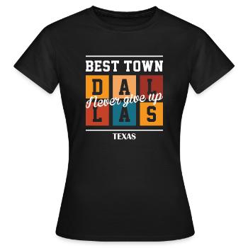 Best Town - Frauen T-Shirt - Schwarz - Vorne - AI Model Female 172 dark (172cm)