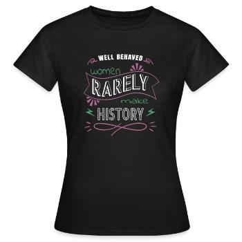 2019 All People Patriarcat Obama Citation - T-shirt Femme - noir - Devant - AI Model Female 172 dark (172cm)