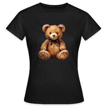 Plüschbären sind mehr als nur Spielzeug - Frauen T-Shirt - Schwarz - Vorne - AI Model Female 172 dark (172cm)