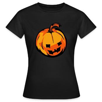 citrouille - T-shirt Femme - noir - Devant - AI Model Female 172 dark (172cm)