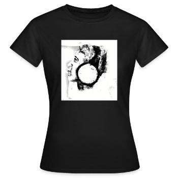 JaMan i hear - Frauen T-Shirt - Schwarz - Vorne - AI Model Female 172 dark (172cm)