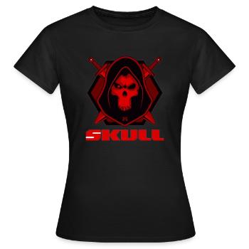 Réveil grossier du crâne - T-shirt Femme - noir - Devant - AI Model Female 172 dark (172cm)