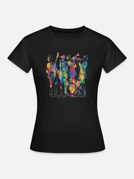 Artistes de musique jazz moderne - T-shirt Femme - noir