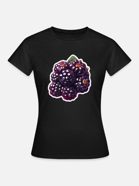 brombeeren - Frauen T-Shirt - Schwarz