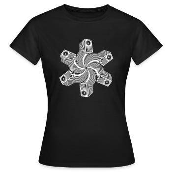 Speaker coil 23 - Women's T-Shirt - black - Front - AI Model Female 172 dark (172cm)