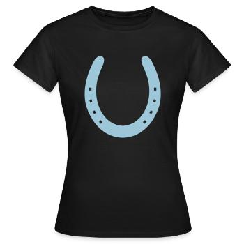 Fer à cheval - T-shirt Femme - noir - Devant - AI Model Female 172 dark (172cm)