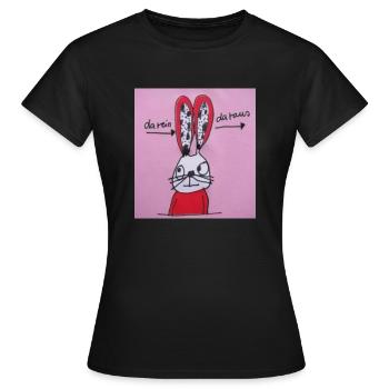 in there - out of there - Women's T-Shirt - black - Front - AI Model Female 172 dark (172cm)