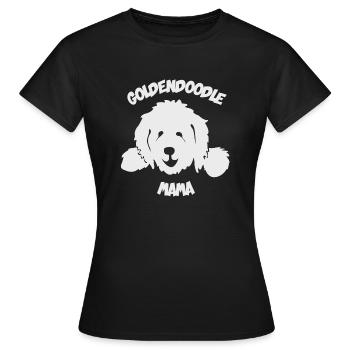 Doodle Mama Maman Maman Mère Goldendoodle - T-shirt Femme - noir - Devant - AI Model Female 172 dark (172cm)