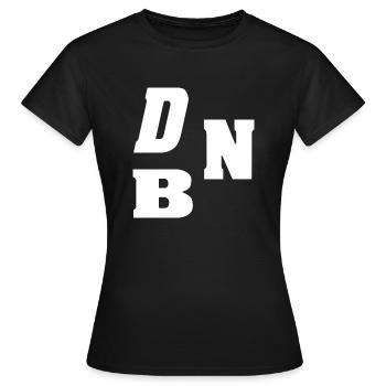 DNB - Frauen T-Shirt - Schwarz - Vorne - AI Model Female 172 dark (172cm)