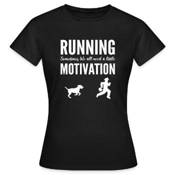 A little motivation Dedicated Mailman Gift - Women's T-Shirt - black - Front - AI Model Female 172 dark (172cm)